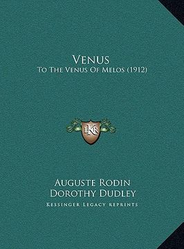 portada venus: to the venus of melos (1912)
