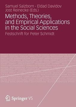 portada methods, theories, and empirical applications in the social sciences