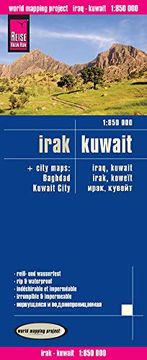 portada Iraq & Kuwait Road map (English, French, German and Russian Edition) (en Alemán)