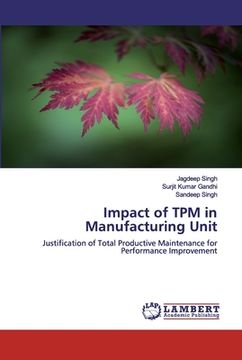 portada Impact of TPM in Manufacturing Unit (in English)