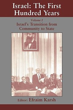 portada israel's transition from community to state (en Inglés)