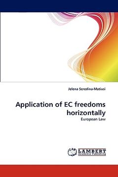 portada application of ec freedoms horizontally (en Inglés)