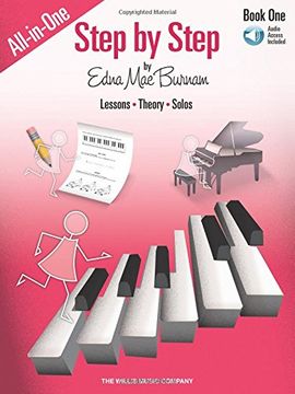 portada Edna Mae Burnam: Step By Step All-In-One Edition Book 1 (Book/Online Audio) (Step by Step Piano Course)