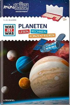portada Minilük. Deutsch 1. Klasse. Was ist was Planeten - Lesen, Rechnen, Konzentrieren (in German)