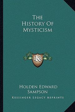 portada the history of mysticism (en Inglés)