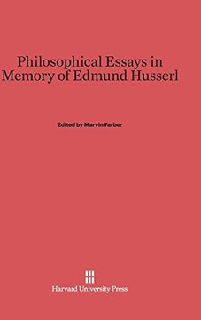portada Philosophical Essays in Memory of Edmund Husserl (in English)