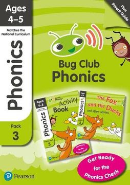 portada Phonics - Learn at Home Pack 3 (Bug Club), Phonics Sets 7-9 for Ages 4-5 (Six Stories + Parent Guide + Activity Book) (en Inglés)