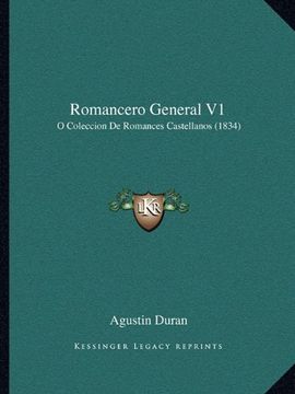 portada Romancero General v1: O Coleccion de Romances Castellanos (1834)