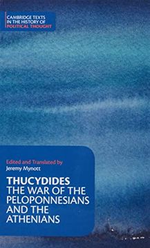 portada Thucydides Hardback (Cambridge Texts in the History of Political Thought) (en Inglés)