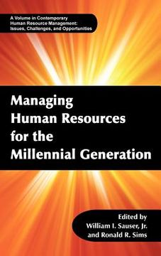 portada managing human resources for the millennial generation (hc) (en Inglés)