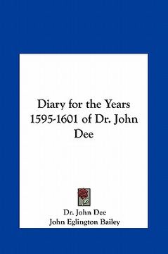 portada diary for the years 1595-1601 of dr. john dee