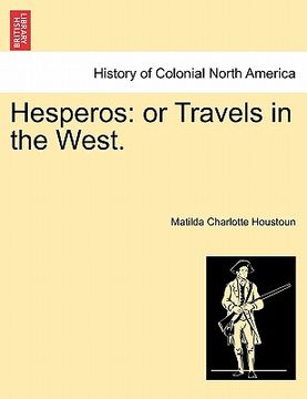 portada hesperos: or travels in the west.