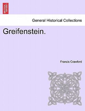 portada greifenstein. vol. i. (in English)