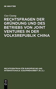 portada Rechtsfragen der Gründung und des Betriebs von Joint Ventures in der Volksrepublik China (in German)