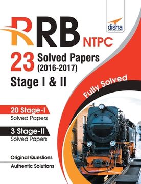 portada RRB NTPC 23 Solved Papers 2016-17 Stage I & II English Edition (en Inglés)