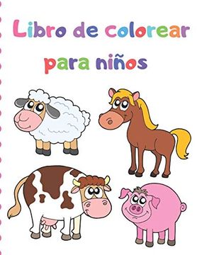 portada Libro de Colorear Para Niños: 100 Diseños de Animales Mágicos Para Niñas de 2-4,4-6 Años