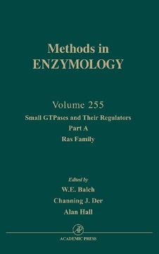 portada Small Gtpases and Their Regulators, Part a: Ras Family, Volume 255 (Methods in Enzymology) (en Inglés)