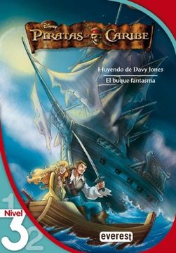 portada Piratas del Caribe 2. Huyendo de Davy Jones. El buque fantasma. Lectura Nivel 3 (Leo con Disney)