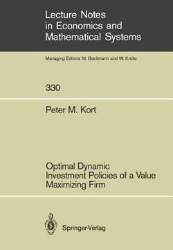 portada optimal dynamic investment policies of a value maximizing firm (en Inglés)