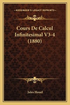 portada Cours De Calcul Infinitesimal V3-4 (1880) (en Francés)