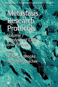 portada metastasis research protocols (en Inglés)