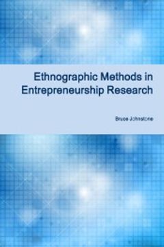 portada Ethnographic Methods in Entrepreneurship Research (en Inglés)