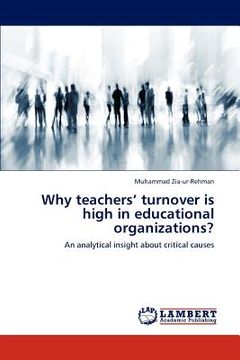 portada why teachers' turnover is high in educational organizations? (en Inglés)