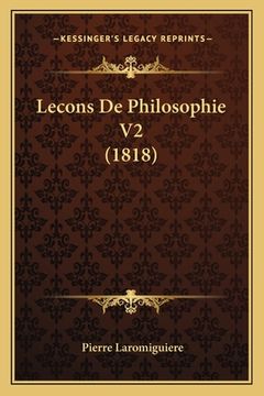 portada Lecons De Philosophie V2 (1818) (en Francés)