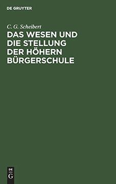 portada Das Wesen und die Stellung der Höhern Bürgerschule (in German)