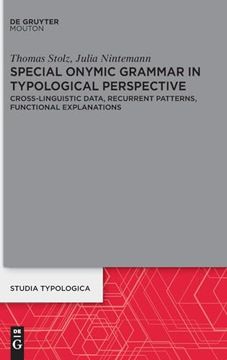 portada Special Onymic Grammar in Typological Perspective: Cross-Linguistic Data, Recurrent Patterns, Functional Explanations (Studia Typologica [Sttyp]) [Hardcover ] (en Inglés)