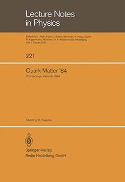 portada quark matter '84: proceedings of the fourth international conference on ultra-relativistic nucleus-nucleus collisions. helsinki, finland (en Inglés)