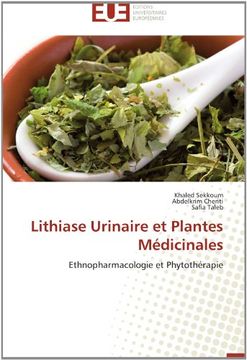 portada Lithiase Urinaire Et Plantes Medicinales