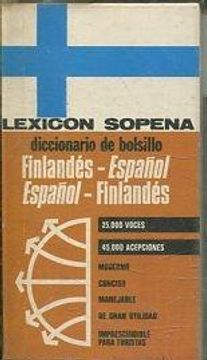 portada Lexicon Sopena Finlandes-Español y Español-Finlandes