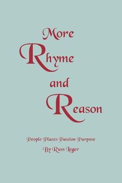portada more rhyme and reason: people places passion purpose (in English)