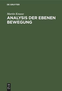 portada Analysis der Ebenen Bewegung (in German)