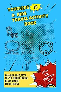 portada Toddlers & Kids Travel Activity Book Series 1 Book 1 (en Inglés)