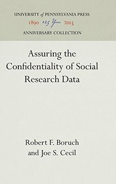 portada Assuring the Confidentiality of Social Research Data (en Inglés)