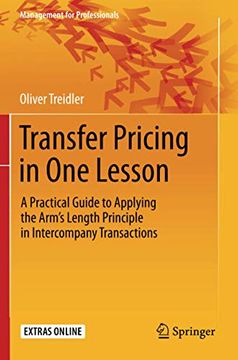 portada Transfer Pricing in one Lesson: A Practical Guide to Applying the Arm’S Length Principle in Intercompany Transactions (Management for Professionals) (en Inglés)