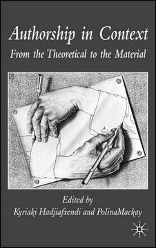 portada Authorship in Context: From the Theoretical to the Material (en Inglés)