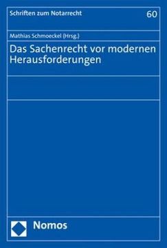 portada Das Sachenrecht vor Modernen Herausforderungen (en Alemán)