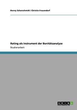 portada Rating als Instrument der Bonitätsanalyse (German Edition)