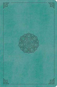 portada Esv Value Compact Bible (Trutone, Turquoise, Emblem Design) (in English)
