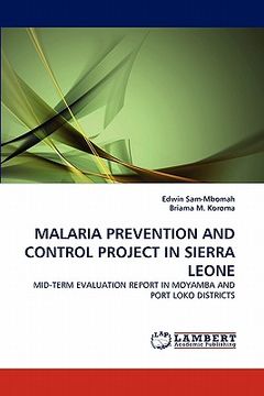 portada malaria prevention and control project in sierra leone (en Inglés)