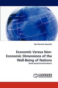 portada economic versus non-economic dimensions of the well-being of nations (en Inglés)