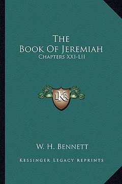 portada the book of jeremiah: chapters xxi-lii