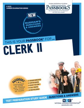 portada Clerk II (C-3272): Passbooks Study Guide Volume 3272 (in English)