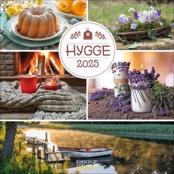 portada Hygge 2025: Broschürenkalender mit Ferienterminen. Für Hyggelige Momente. 30 x 30 cm