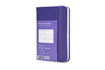 portada Moleskine 2014 Weekly Planner, Horizontal, 12 Month, Extra Small, Brilliant Violet, Hard Cover (2.5 x 4 ) (Planners & Dats)