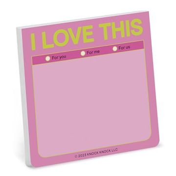 portada Knock Knock i Love This Sticky Note pad (en Inglés)