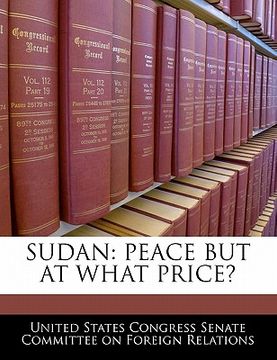 portada sudan: peace but at what price?